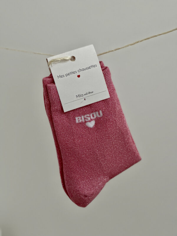 Chaussettes Paillettes Bisou